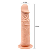 Baile 7.8 Inch Soft Skin Dildo with Suction Cup